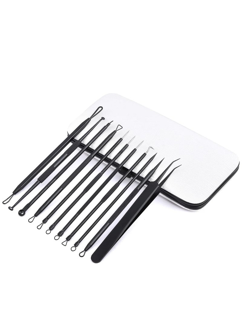 SYOSI - Pimple Popper Tool Kit, 10 Pcs Blackhead Remover Zit Popper for Blemish, Teenitor Blackhead Extractor and Pimple Tool Safe Treatment Zit Popper Acne Kit Black Head Extractions Tool Comedone Extractor - Image 1