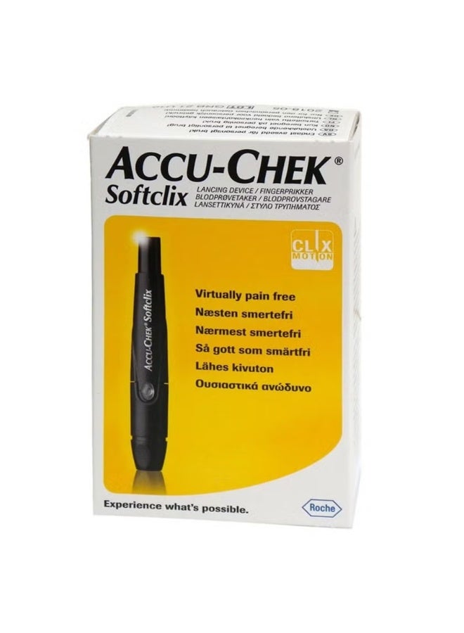 AccuChek Accu-Chek Softclix Prikpen, Lancing Device For Painless Diabetic Blood Glucose Testing - Image 1