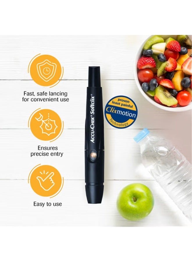 AccuChek Accu-Chek Softclix Prikpen, Lancing Device For Painless Diabetic Blood Glucose Testing - Image 4