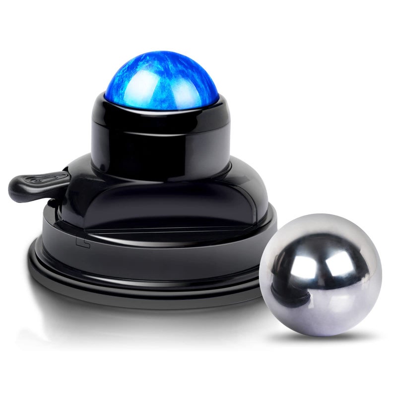 WANDiORY Massage Ball Mountable Muscle Massage Roller for Pain Relief Suction Cup Self Back Massager Roller and Trigger Point Massager to Relieve Muscle Knots HandsFree 2 Balls