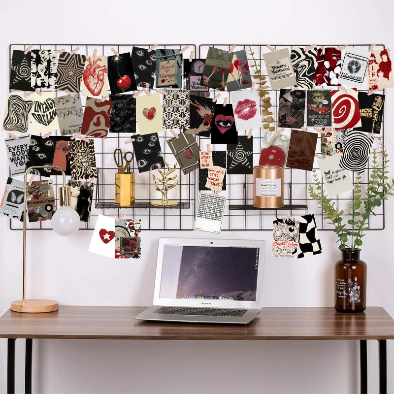 KBKBART Downtown Girl Room Decor Y2k Posters - Dark Red Downtown Girl Aesthetic Wall Decor, Y2k Room Decor 2000s Collage Kit, 4"x6" Wall Art Prints Dorm Decorations For Teen Girls Bedroom (Unframed) - Image 5