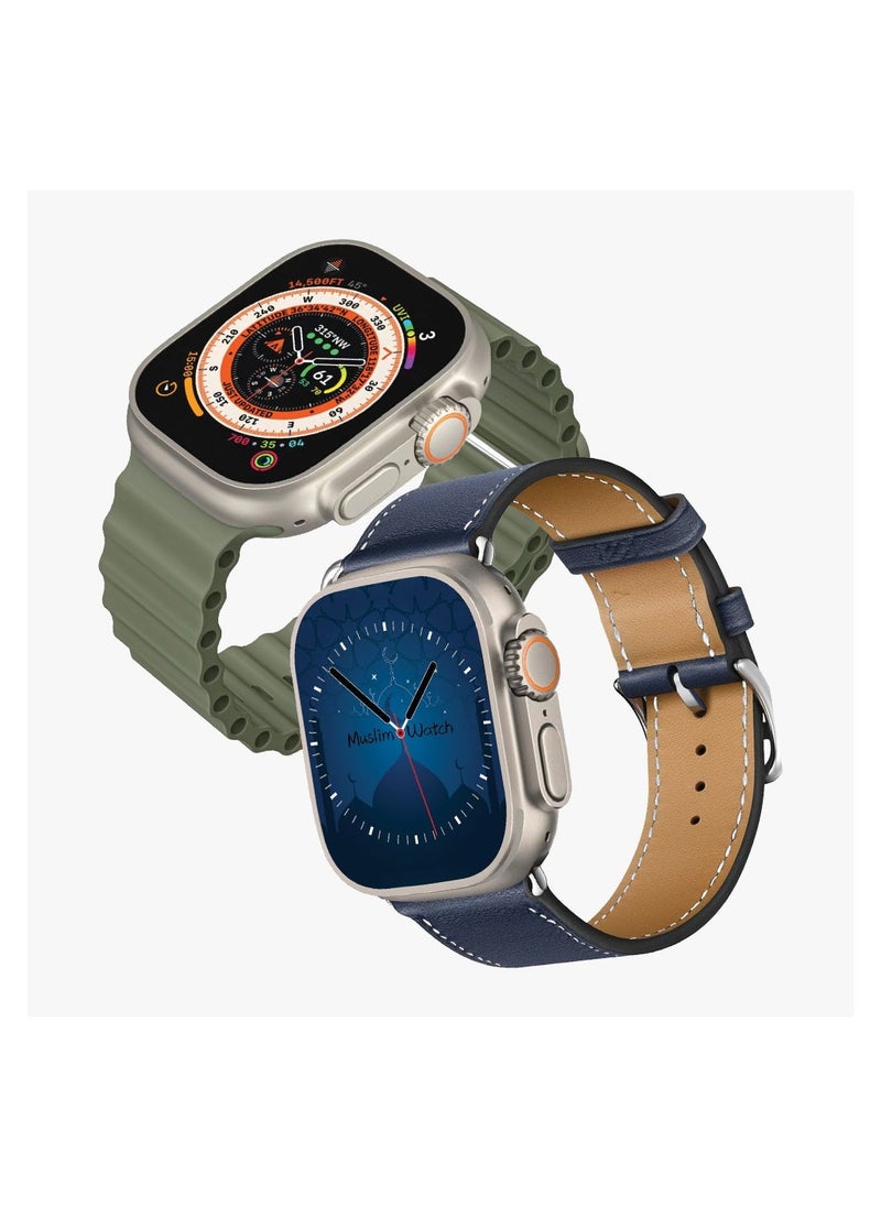Denx The New Muslim Watch Ultra Smart Watch Series 8 With A Full Screen Works With The Android And Ios System Supports Gps And Nfc To Remind Of Prayer And Praise Times Size 49 Mm  - Image 5