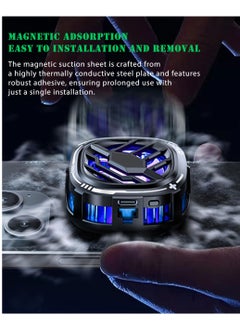 KASTWAVE Magnetic Phone Cooler - Portable Lightweight RGB Mobile Phone Cooling Fan, Phone Radiator with Temperature Display for Mobile Gaming,Tiktok Live Streaming  - Image 2