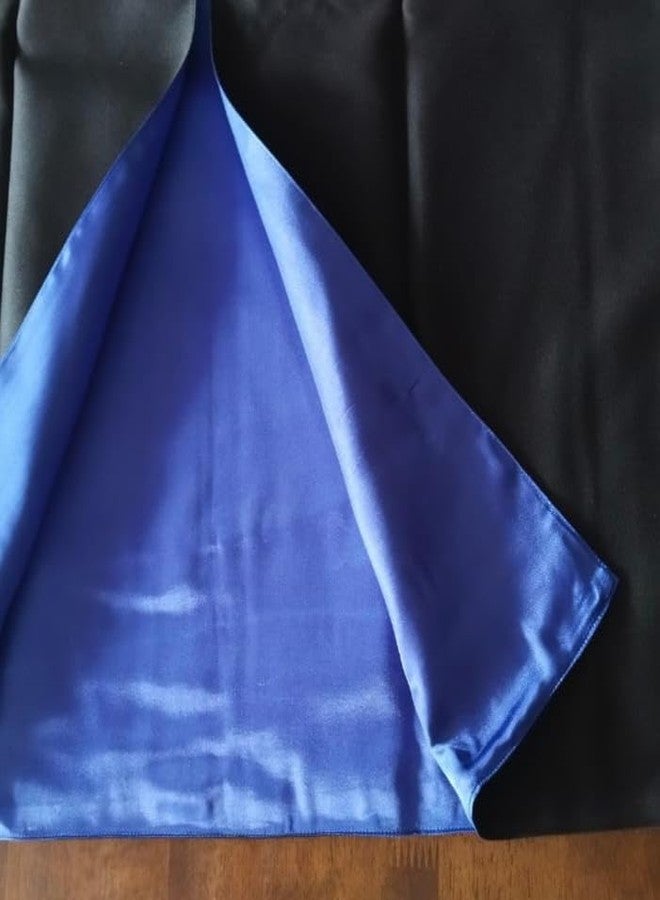 KuJee International Magician Robe Child Costume Black & Blue with Badge,Tie & Frame (S) - Image 5