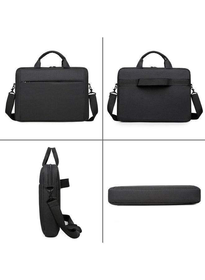 SKY-TOUCH Laptop Bag 15.6 inch briefcase with Strap | Black - Image 3