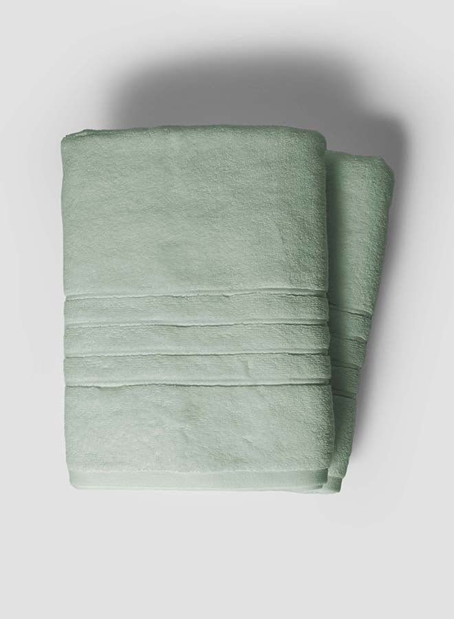 La'Marvel 2 Pieces Bath / Sheet / Pool Towel by La'Marvel, Mint 600 GSM 100% Cotton Plux Towels  - Image 4