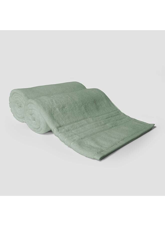 La'Marvel 2 Pieces Bath / Sheet / Pool Towel by La'Marvel, Mint 600 GSM 100% Cotton Plux Towels  - Image 3