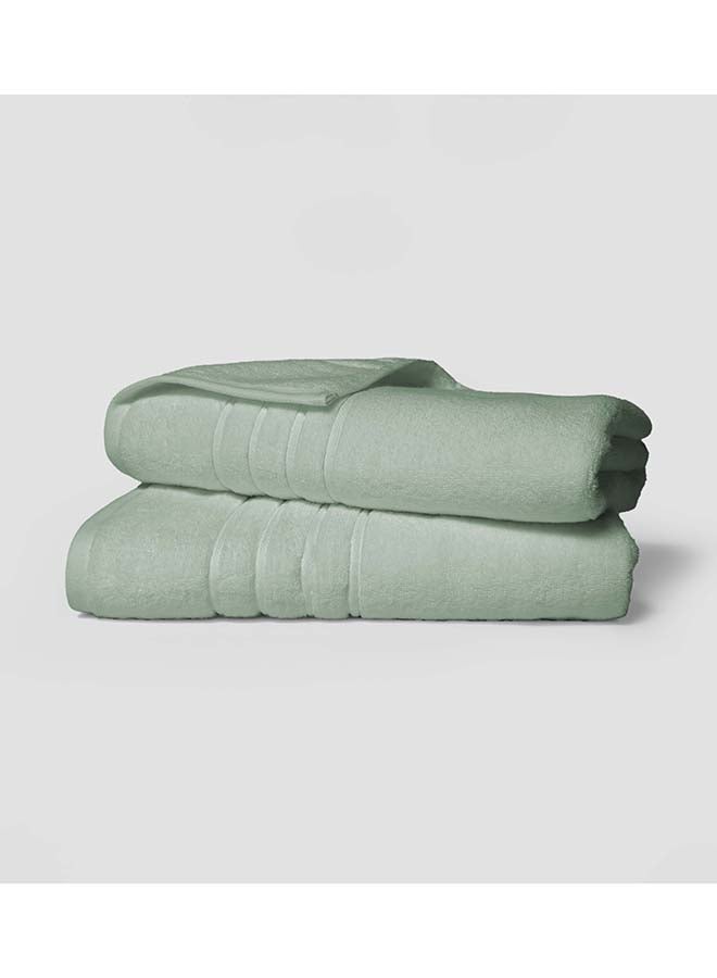 La'Marvel 2 Pieces Bath / Sheet / Pool Towel by La'Marvel, Mint 600 GSM 100% Cotton Plux Towels  - Image 2