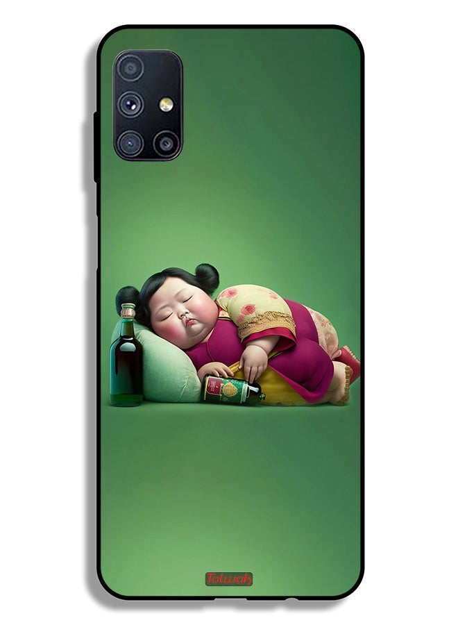 Tolwak Samsung Galaxy M51 Protective Case Cover Fatty Baby Girl - Image 2