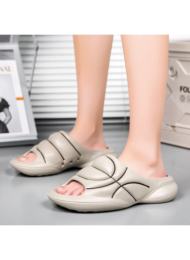 NIBEMINENT Casual Summer Korean Style Women's Sandals Anti-Slip Flat Sandals Thick Heel Beach Shoes Fashionable Wear-Resistant Slippers  - Image 2