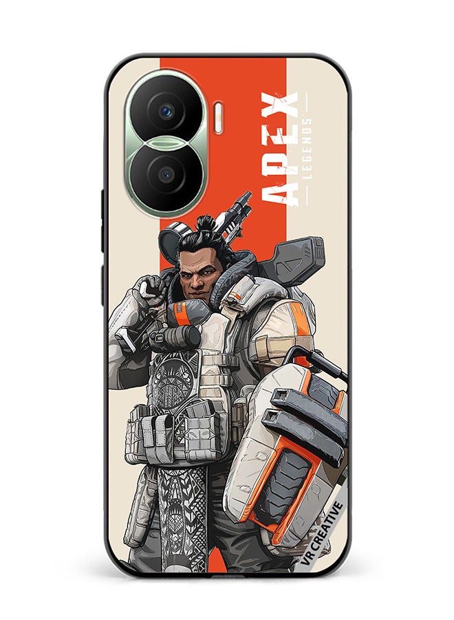 VR CREATIVE Protective Case Cover For Honor Play7T Pro Apex Legends Gibby Design Multicolour - Image 1