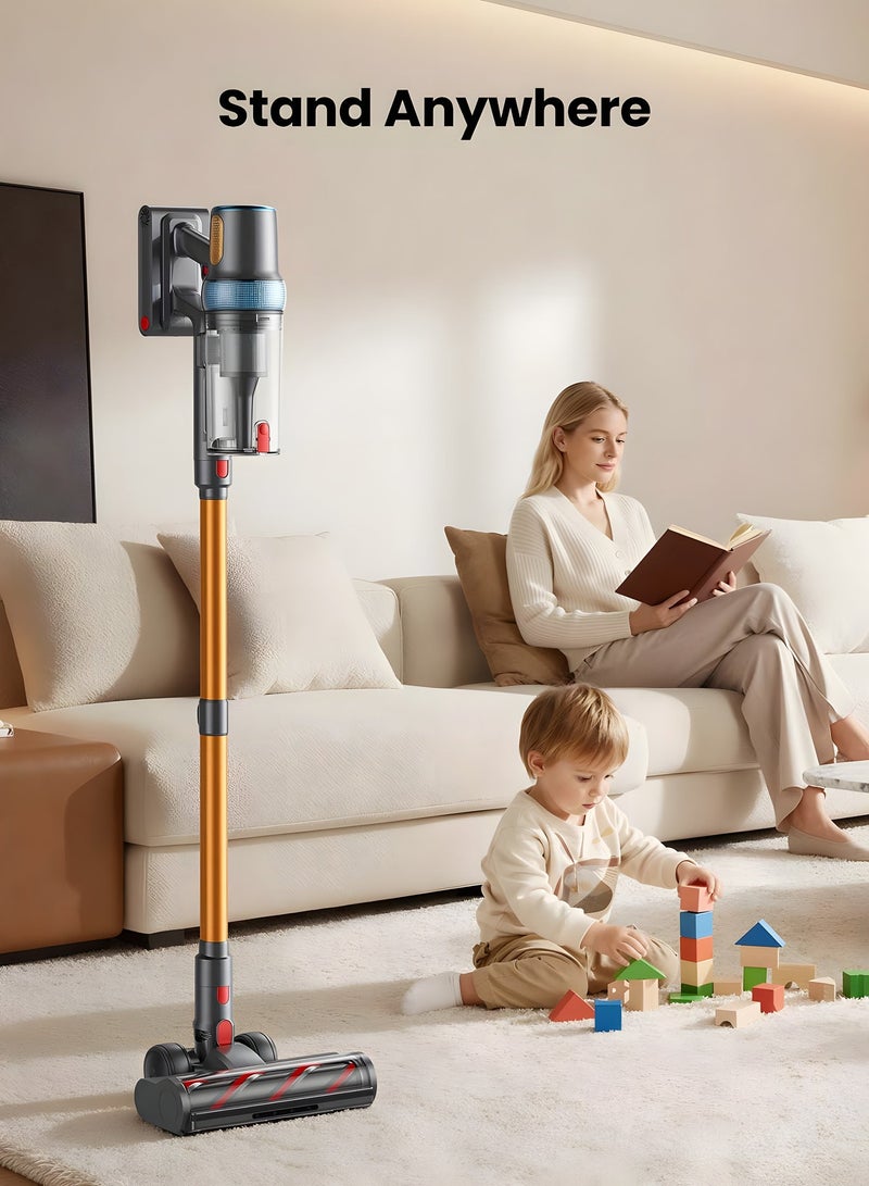 Yaber Home, P20, 120AW Cordless Vacuum Cleaner, Lightweight Stick Vacuum with 400W Brushless Motor, 52 Min Runtime, HEPA Filtration, Smart LED Display and Tangle-Free Brush for Home, Car and Pet Hair - Image 2