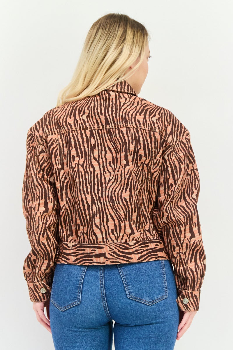 Reclaimed Vintage Women Abstract Print Shirt Jackets, Multicolor  - Image 2