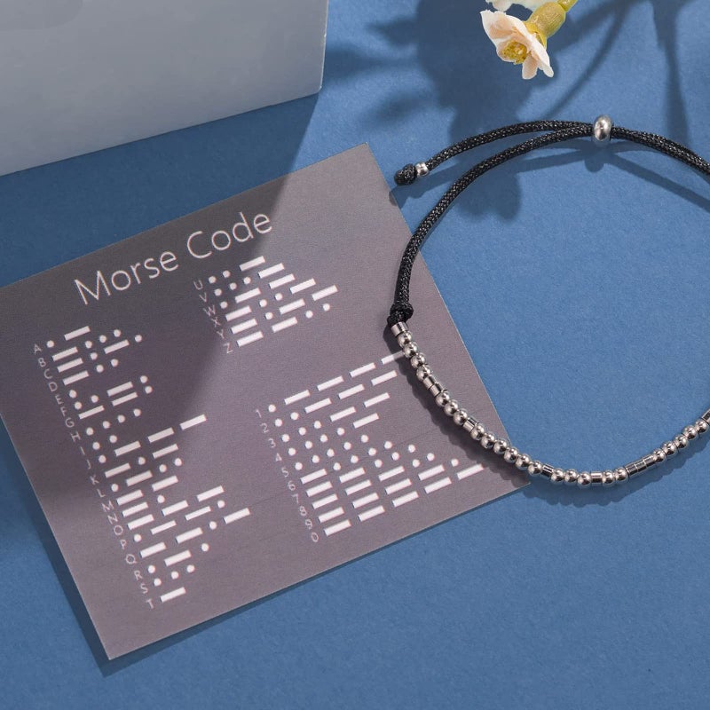 ASELFAD Beautiful Badass Morse Code Bracelets for Women,Inspirational Gifts,Birthday Gifts for Women,Mothers Day Gifts for Her Mom,Daughter,Sister,Best Friend - Image 4