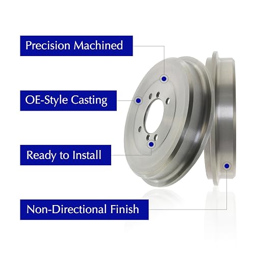 Centric Parts Centric 123.40017 C-Tek Automotive Rear Brake Drum for Selected 2005-2015 Honda Civic - Image 3