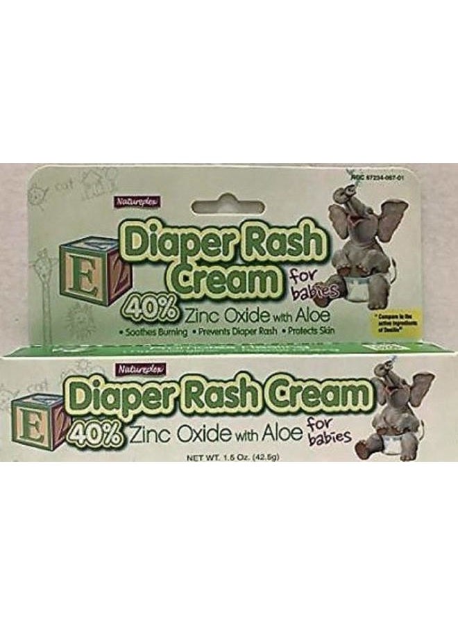 Natureplex Diaper Rash Cream with Zinc Oxide and Aloe, 3-ct - Image 2