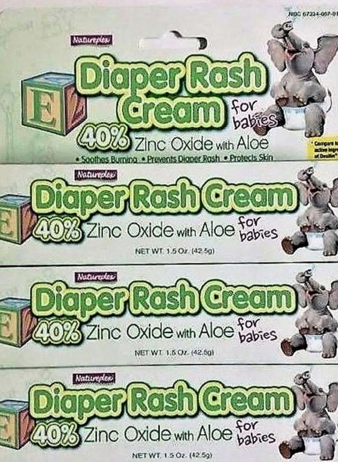 Natureplex Diaper Rash Cream with Zinc Oxide and Aloe, 3-ct - Image 1