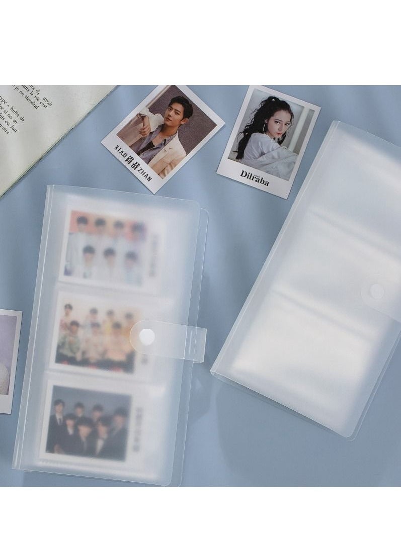 Generic 240 Cards Transparent Photo Album Mini Polaroid Album Photo Card Train Ticket Card Collection Book Jewelry Card Album Photocards Holder  - Image 4