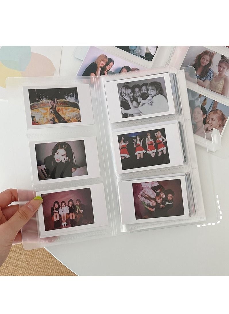 Generic 240 Cards Transparent Photo Album Mini Polaroid Album Photo Card Train Ticket Card Collection Book Jewelry Card Album Photocards Holder  - Image 2