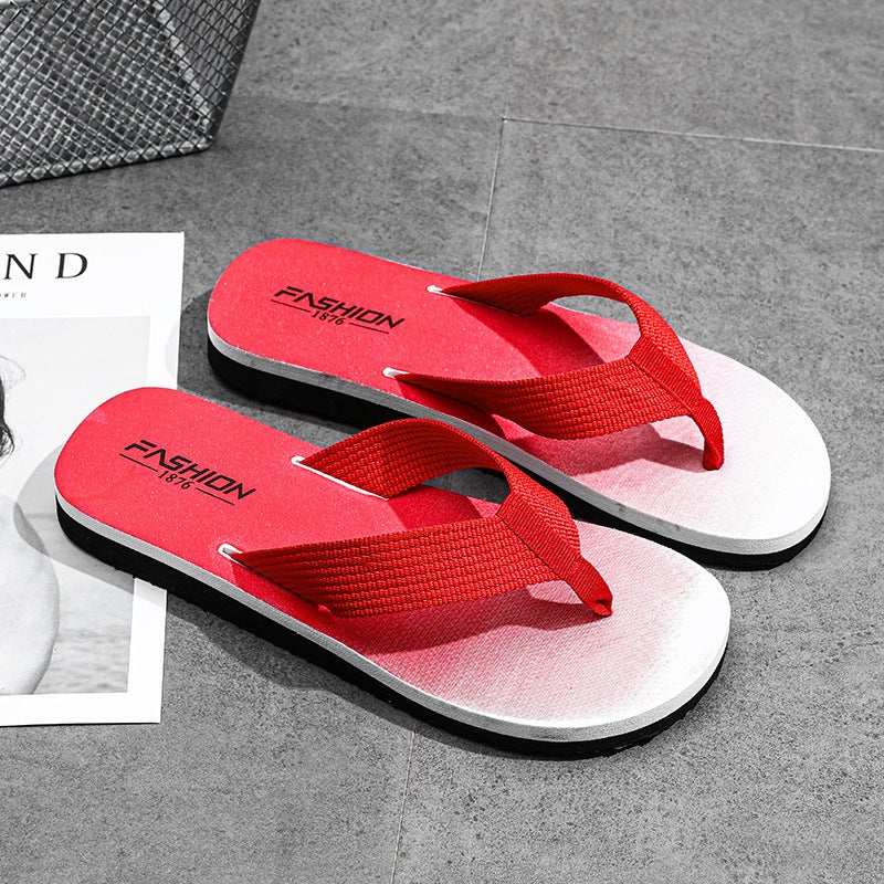2023 Summer Mens Fashion Flip-Flops Red 