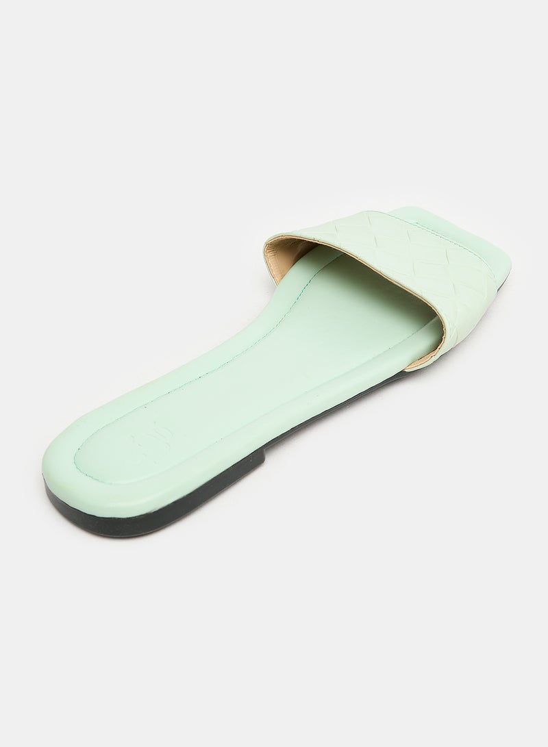 Large Braided Slipper