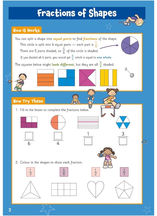 Fractions Maths Activity Book for Ages 7-8 (Year 3)  - Image 4