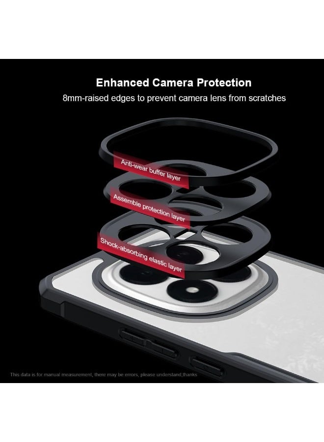 Clear Case Compatible with Xiaomi POCO M8 Pro 5G 【Airbag Protection】 Transparent Case Camera Lens Protection PC+TPU Shockproof Protective Back Cover for Poco M8 Pro - Image 4