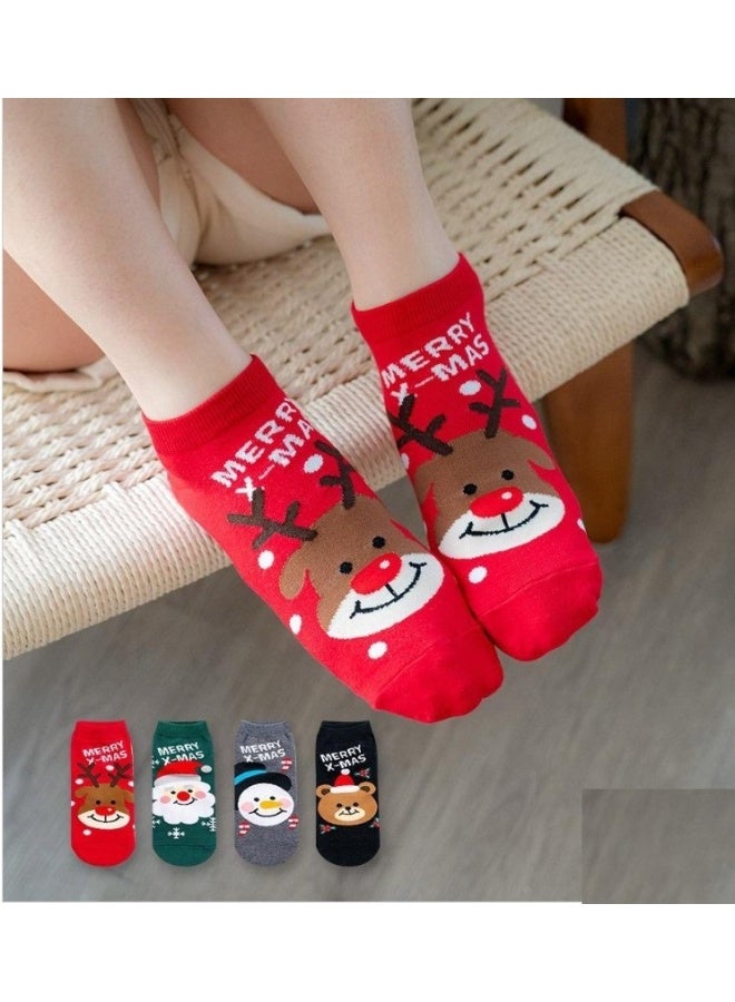 4 Pairs of Unisex Christmas Socks For Christmas and Winter - Image 1