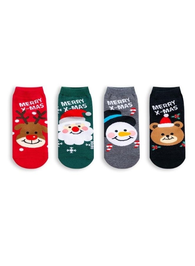 4 Pairs of Unisex Christmas Socks For Christmas and Winter - Image 2