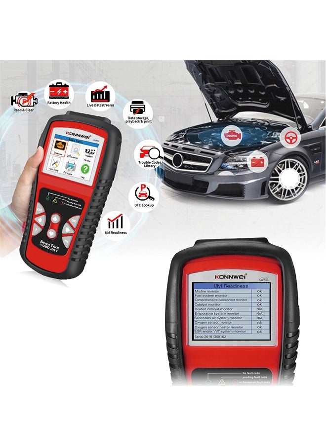 KONNWEI KW830 OBD2 Car Fault Code Reader Scanner