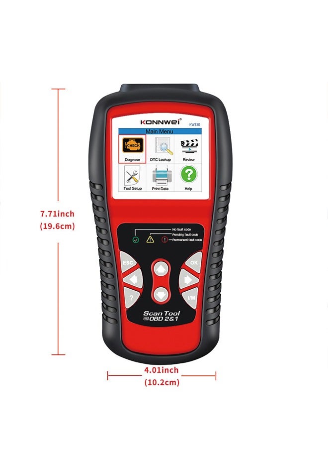 KONNWEI KW830 OBD2 Car Fault Code Reader Scanner
