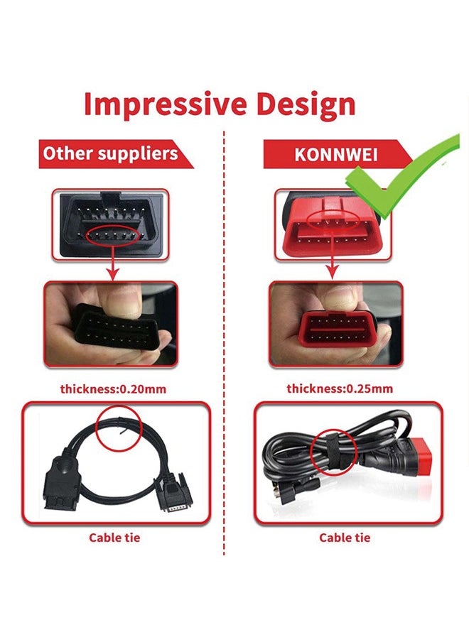KONNWEI KW830 OBD2 Car Fault Code Reader Scanner