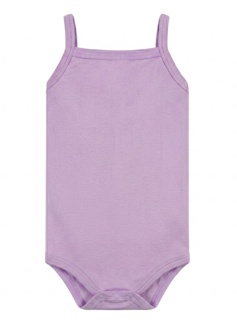 Junior Pack of 6 Cottn 1000% Plain Colors Baby Bodysuits - Image 3