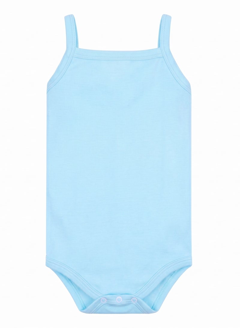 Junior Pack of 6 Cottn 1000% Plain Colors Baby Bodysuits - Image 4