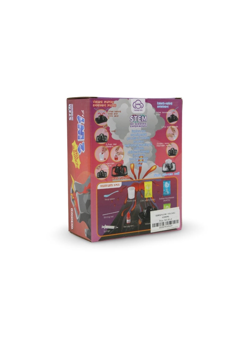 Tuosiqi Toys Scientific Star 2-in-1 Volcano & Snow Mountain Stem Kit - Image 1