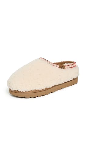UGG Women's Tasman Maxi Curly Slipper, Natural, 5 - Image 1