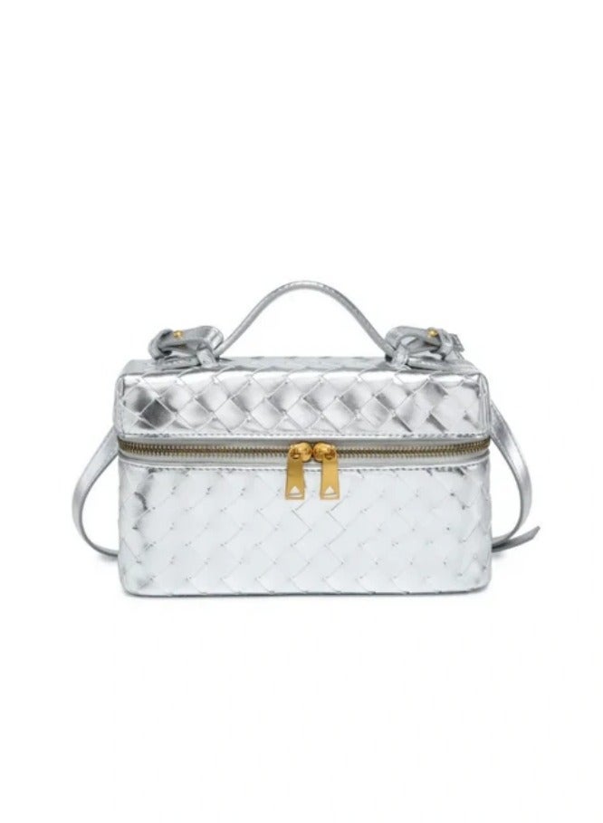 Veneta Vanity Bang Bang Crossbody, Sterlingng Bang Crossbody, Sterling