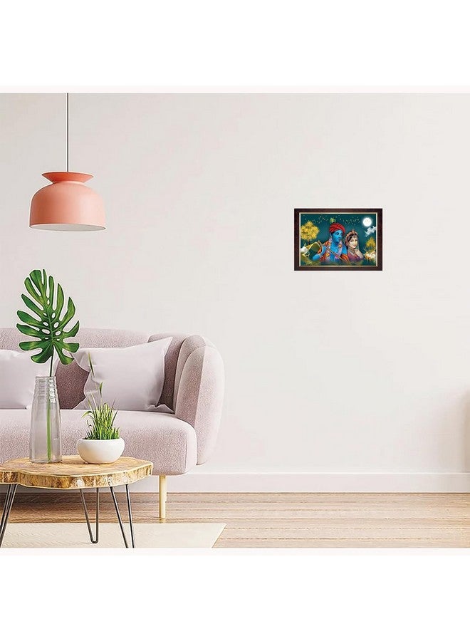 Dharvika Innovations Dharvika Innovations Radha Krishna Photo Frame Big Size Home Decoration with Sparkle Coated Lamination (14x20 Inch) - 20486 - Image 4
