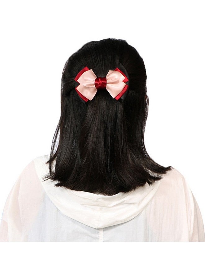 kilofly 4Pc Women'S Twoway Snood Net Bow Barrette Hair Clip Bun Cover Set - Image 5