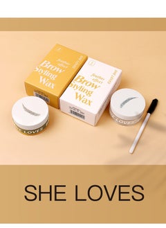 She Loves New Clear Color/Brown Eyebrow Soap Waterproof Quick Dry Natural Wild Eyebrow Styling Wax  - Image 2