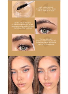 She Loves New Clear Color/Brown Eyebrow Soap Waterproof Quick Dry Natural Wild Eyebrow Styling Wax  - Image 3