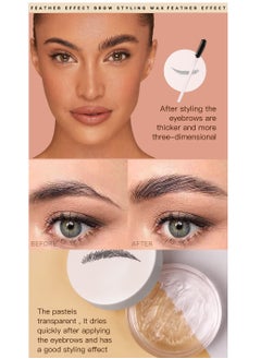 She Loves New Clear Color/Brown Eyebrow Soap Waterproof Quick Dry Natural Wild Eyebrow Styling Wax  - Image 4