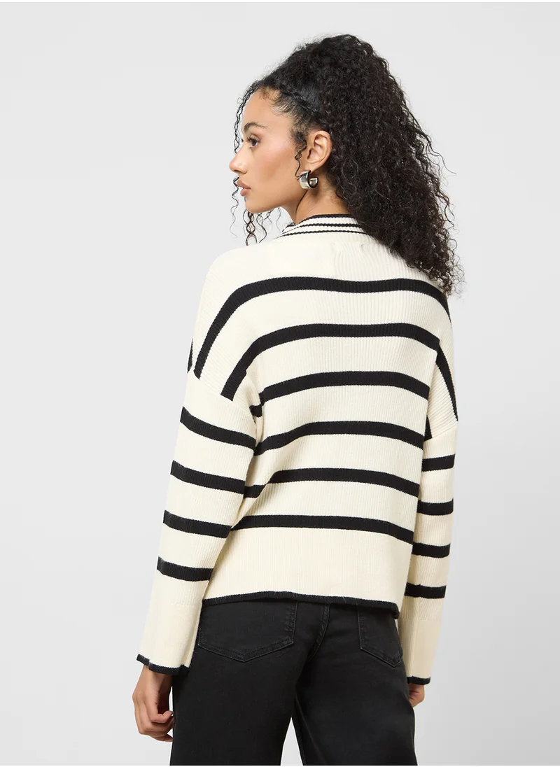 اونلي High Neck Pull Over Knitted Sweater