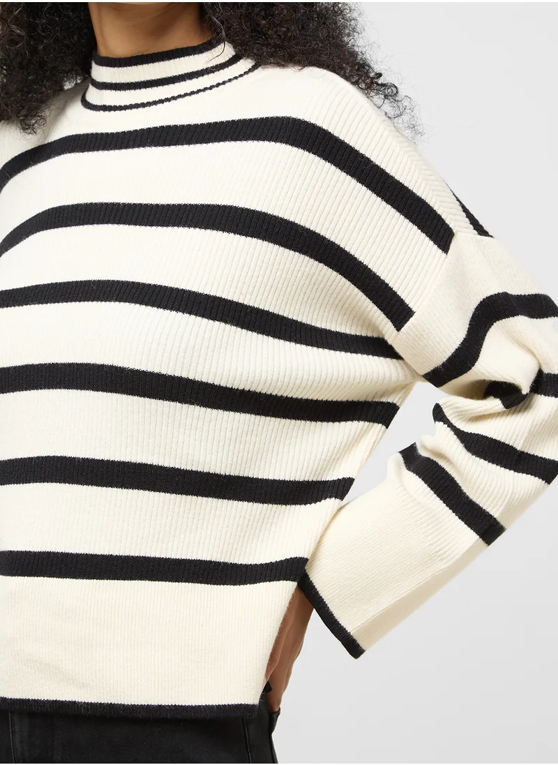 اونلي High Neck Pull Over Knitted Sweater