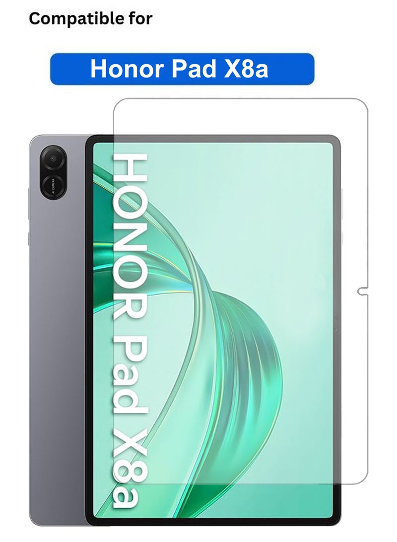 Honor Pad X8a 2024 11 Inch 9H Hardness HD Tempered Glass Screen Protector 99% Transparency with device's original screen clarity and brightness- Clear  - Image 1