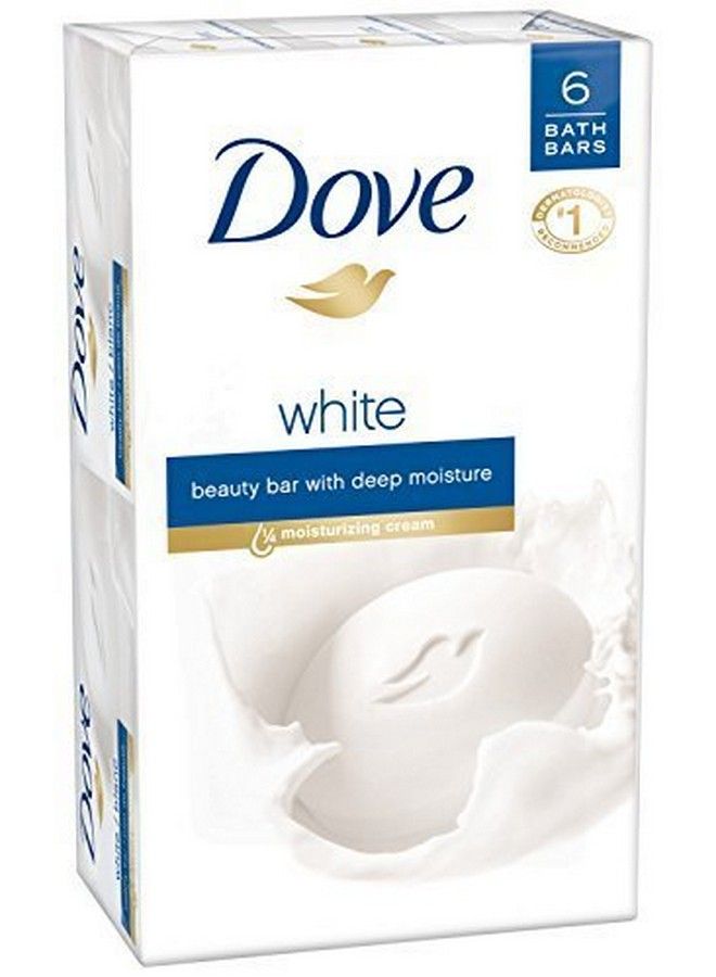 Dove Beauty Bar White 4 Ounce 6 Bar - Image 1