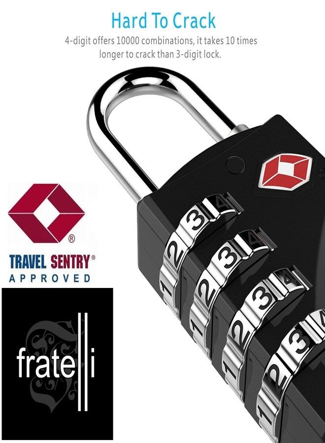 FRATELLI Metal 4 Digit TSA Luggage Lock - Pack of 2 - Image 3