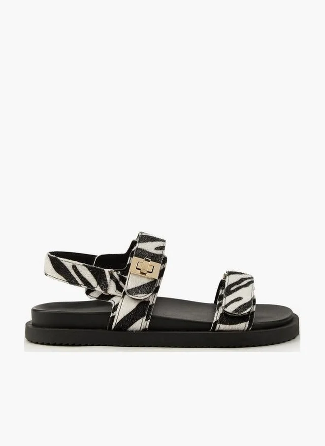 Celeste Women Animal Print Strap Sandals
