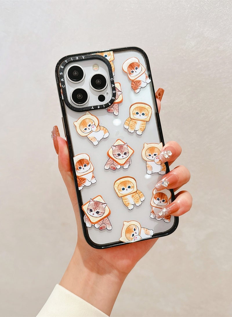 Kawaii Cat Cuddle Case for iPhone 15 Pro