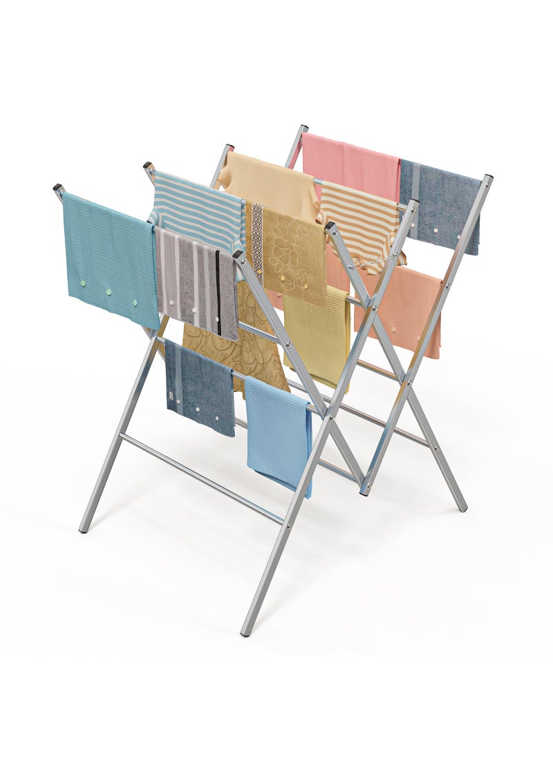 Whitmor Whitmor Oversized Metal Drying Rack Silver 